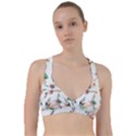 Floral Backdrop Pattern Flower Sweetheart Sports Bra View1