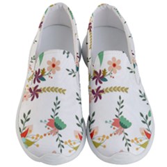 Floral Backdrop Pattern Flower Men s Lightweight Slip Ons