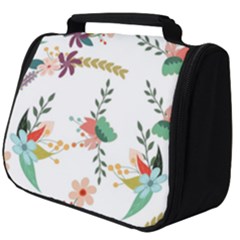 Floral Backdrop Pattern Flower Full Print Travel Pouch (big)