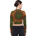 Fractal Digital Long Sleeve Zip Up Bomber Jacket View2