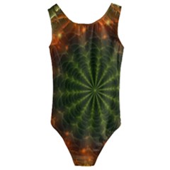 Fractal Digital Kids  Cut-out Back One Piece Swimsuit