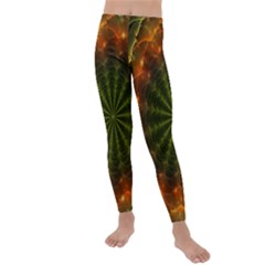 Fractal Digital Kids  Lightweight Velour Leggings