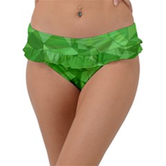 Mosaic Tile Geometrical Abstract Frill Bikini Bottom