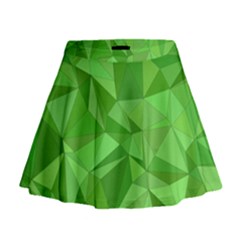 Mosaic Tile Geometrical Abstract Mini Flare Skirt by Pakrebo