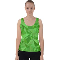 Mosaic Tile Geometrical Abstract Velvet Tank Top