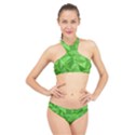 Mosaic Tile Geometrical Abstract High Neck Bikini Set View1