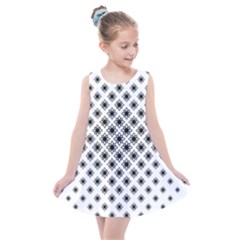 Stylized Flower Floral Pattern Kids  Summer Dress