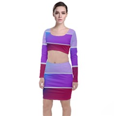 Pattern Banner Set Dot Abstract Top And Skirt Sets