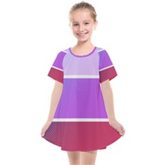 Pattern Banner Set Dot Abstract Kids  Smock Dress by Pakrebo