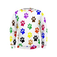 Pawprints Paw Prints Paw Animal Kids  Sweatshirt