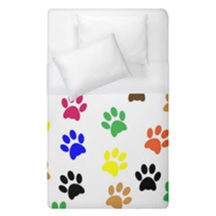 Pawprints Paw Prints Paw Animal Duvet Cover (single Size) by Pakrebo