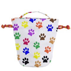 Pawprints Paw Prints Paw Animal Drawstring Bucket Bag