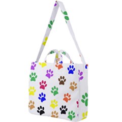 Pawprints Paw Prints Paw Animal Square Shoulder Tote Bag