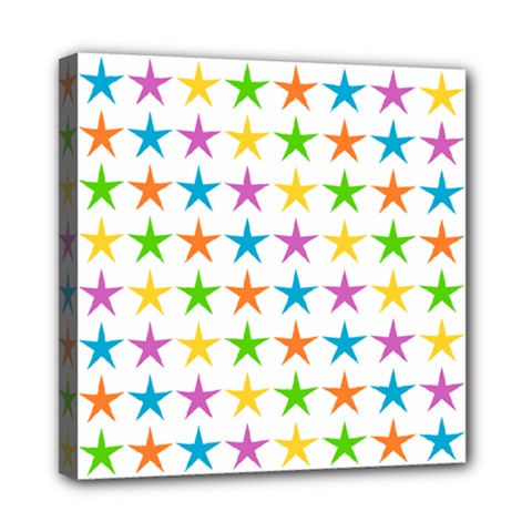 Star Pattern Design Decoration Mini Canvas 8  x 8  (Stretched)