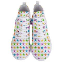 Star Pattern Design Decoration Men s Lightweight High Top Sneakers by Pakrebo