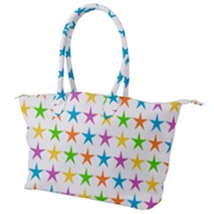 Star Pattern Design Decoration Canvas Shoulder Bag