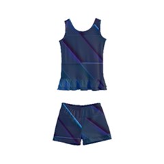 Glass Scifi Violet Ultraviolet Kids  Boyleg Swimsuit