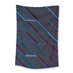 Glass Scifi Violet Ultraviolet Small Tapestry by Pakrebo