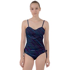 Glass Scifi Violet Ultraviolet Sweetheart Tankini Set by Pakrebo