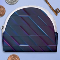 Glass Scifi Violet Ultraviolet Horseshoe Style Canvas Pouch