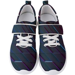 Glass Scifi Violet Ultraviolet Men s Velcro Strap Shoes