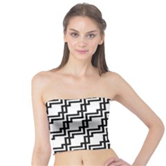 Pattern Monochrome Repeat Tube Top by Pakrebo