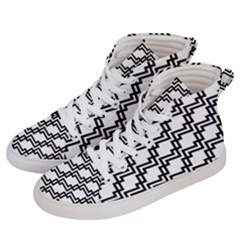 Pattern Monochrome Repeat Women s Hi-top Skate Sneakers