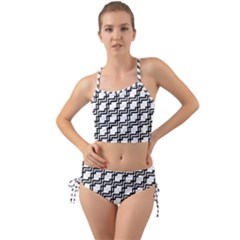 Pattern Monochrome Repeat Mini Tank Bikini Set