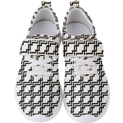 Pattern Monochrome Repeat Men s Velcro Strap Shoes