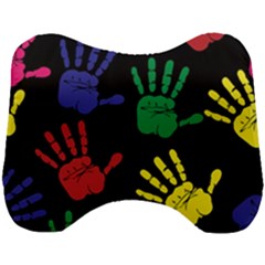 Handprints Hand Print Colourful Head Support Cushion