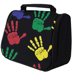 Handprints Hand Print Colourful Full Print Travel Pouch (big) by Pakrebo