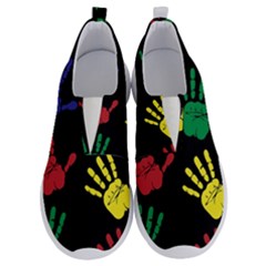 Handprints Hand Print Colourful No Lace Lightweight Shoes by Pakrebo