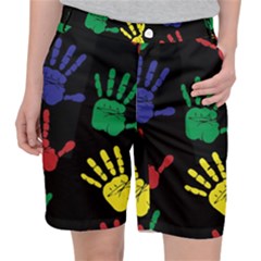 Handprints Hand Print Colourful Pocket Shorts