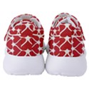 Hearts Pattern Seamless Red Love Women s Velcro Strap Shoes View4