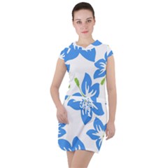 Hibiscus Wallpaper Flowers Floral Drawstring Hooded Dress