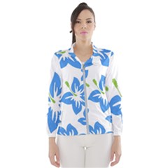 Hibiscus Wallpaper Flowers Floral Windbreaker (women)