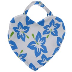 Hibiscus Wallpaper Flowers Floral Giant Heart Shaped Tote