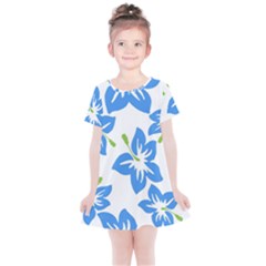 Hibiscus Wallpaper Flowers Floral Kids  Simple Cotton Dress by Pakrebo