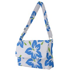 Hibiscus Wallpaper Flowers Floral Full Print Messenger Bag