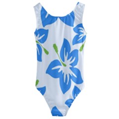 Hibiscus Wallpaper Flowers Floral Kids  Cut-out Back One Piece Swimsuit