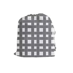 Seamless Stripe Pattern Lines Drawstring Pouch (large)