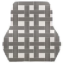 Seamless Stripe Pattern Lines Car Seat Back Cushion  by Pakrebo