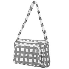 Seamless Stripe Pattern Lines Front Pocket Crossbody Bag