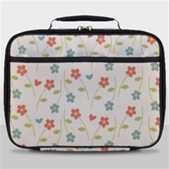 Floral Pattern Wallpaper Retro Full Print Lunch Bag