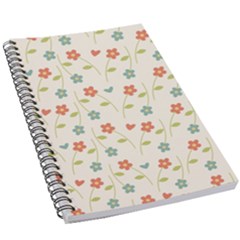 Floral Pattern Wallpaper Retro 5 5  X 8 5  Notebook