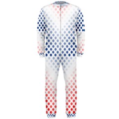 Dots Pointillism Abstract Chevron Onepiece Jumpsuit (men)  by Pakrebo