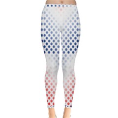 Dots Pointillism Abstract Chevron Inside Out Leggings by Pakrebo