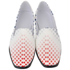 Dots Pointillism Abstract Chevron Women s Classic Loafer Heels