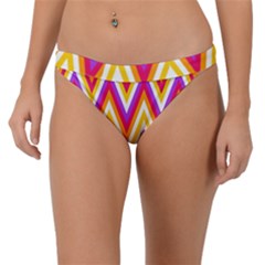 Chevrons Stripes Pattern Geometric Band Bikini Bottom by Pakrebo