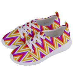 Chevrons Stripes Pattern Geometric Women s Lightweight Sports Shoes by Pakrebo